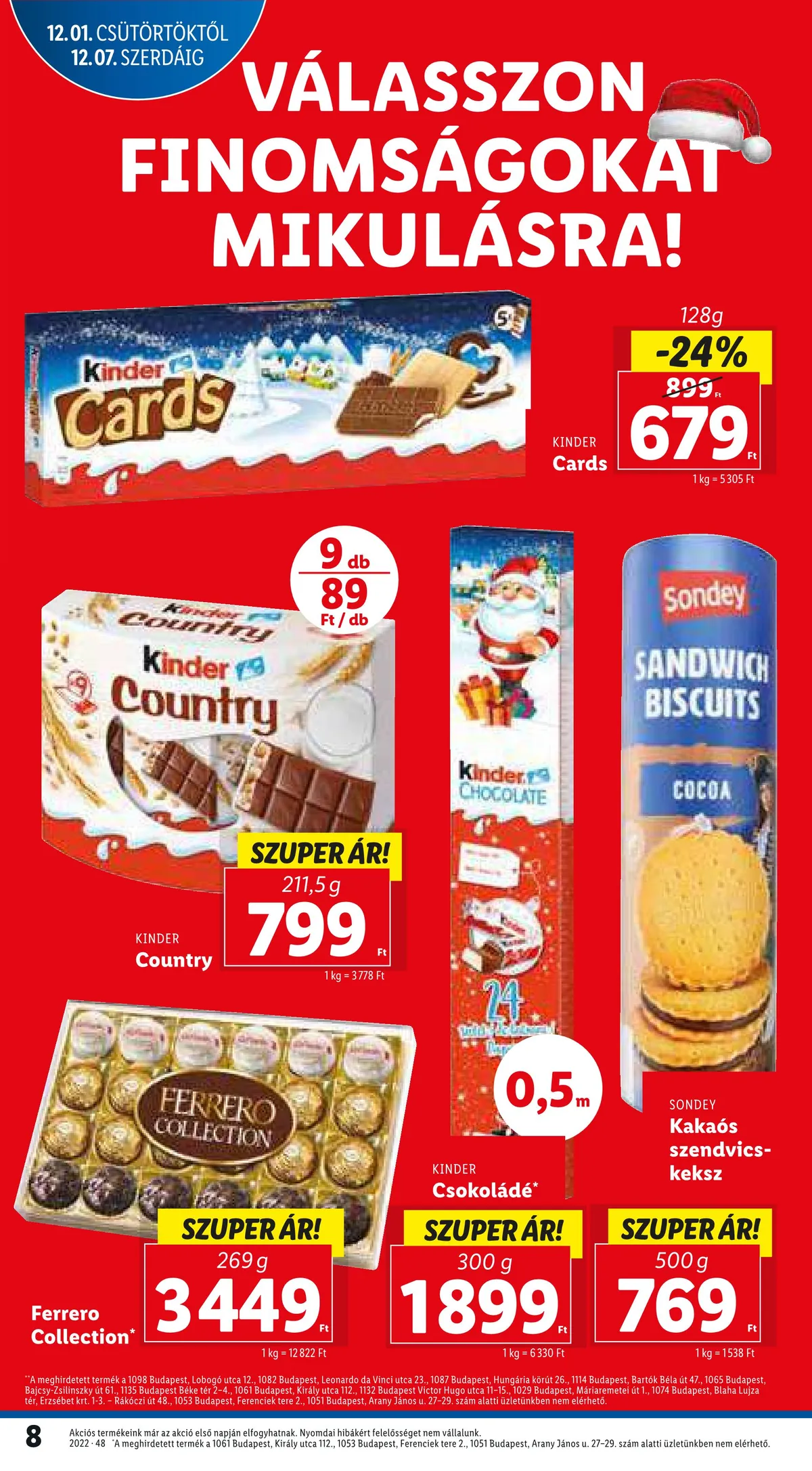 Lidl akciós újság 12.01–12.07 – 8. oldal