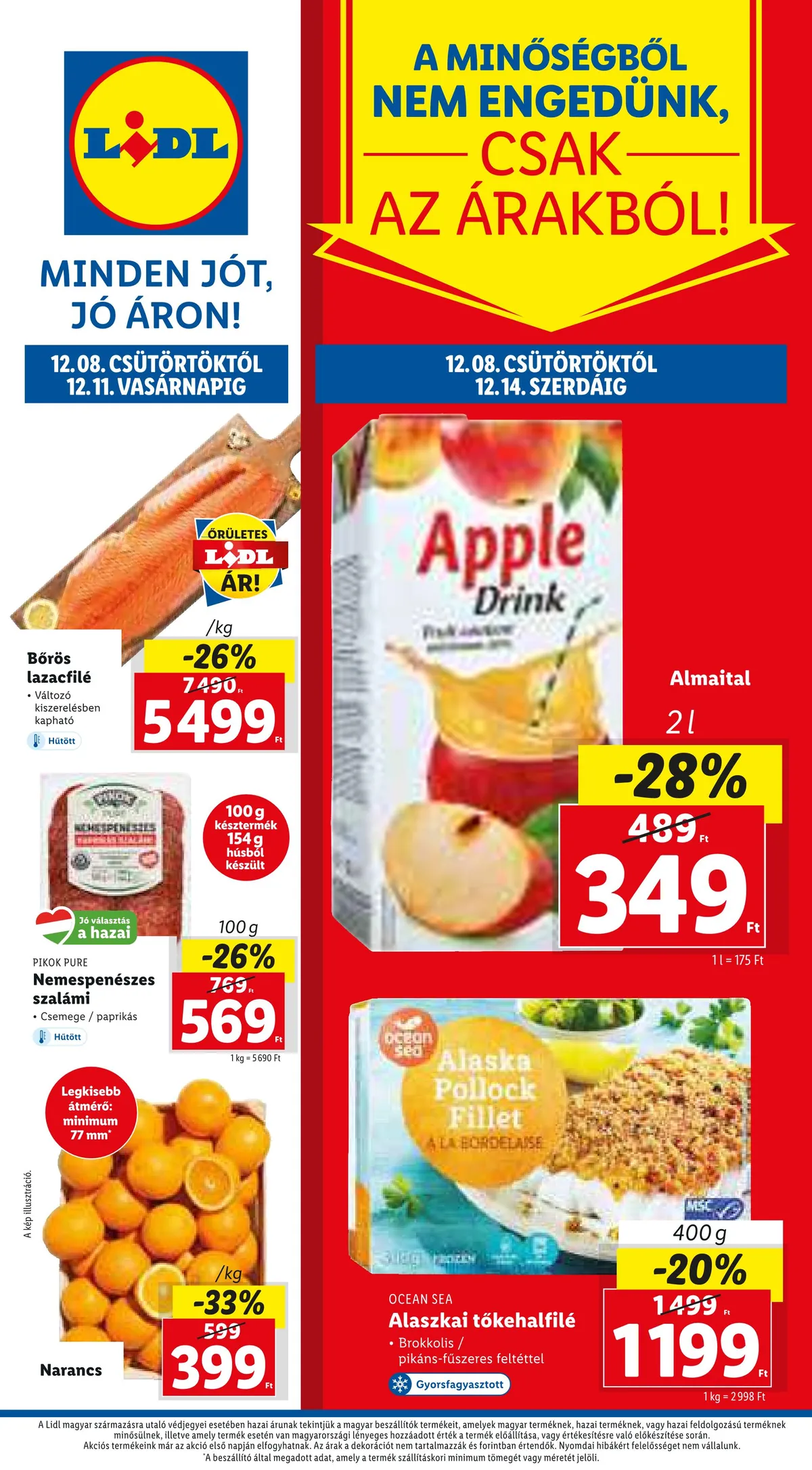 Lidl akciós újság 12.08–12.14