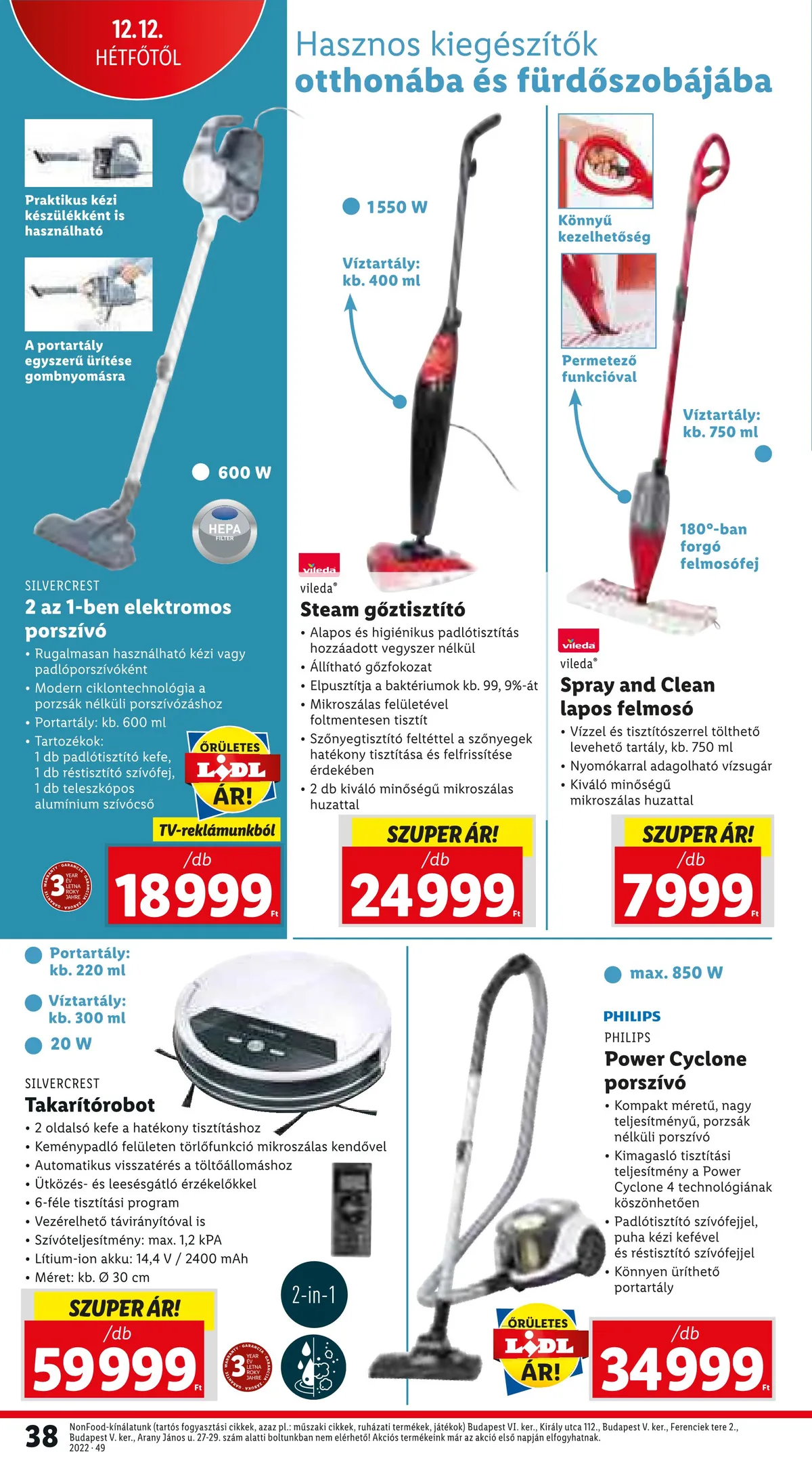 Lidl akciós újság 12.08–12.14 – 38. oldal