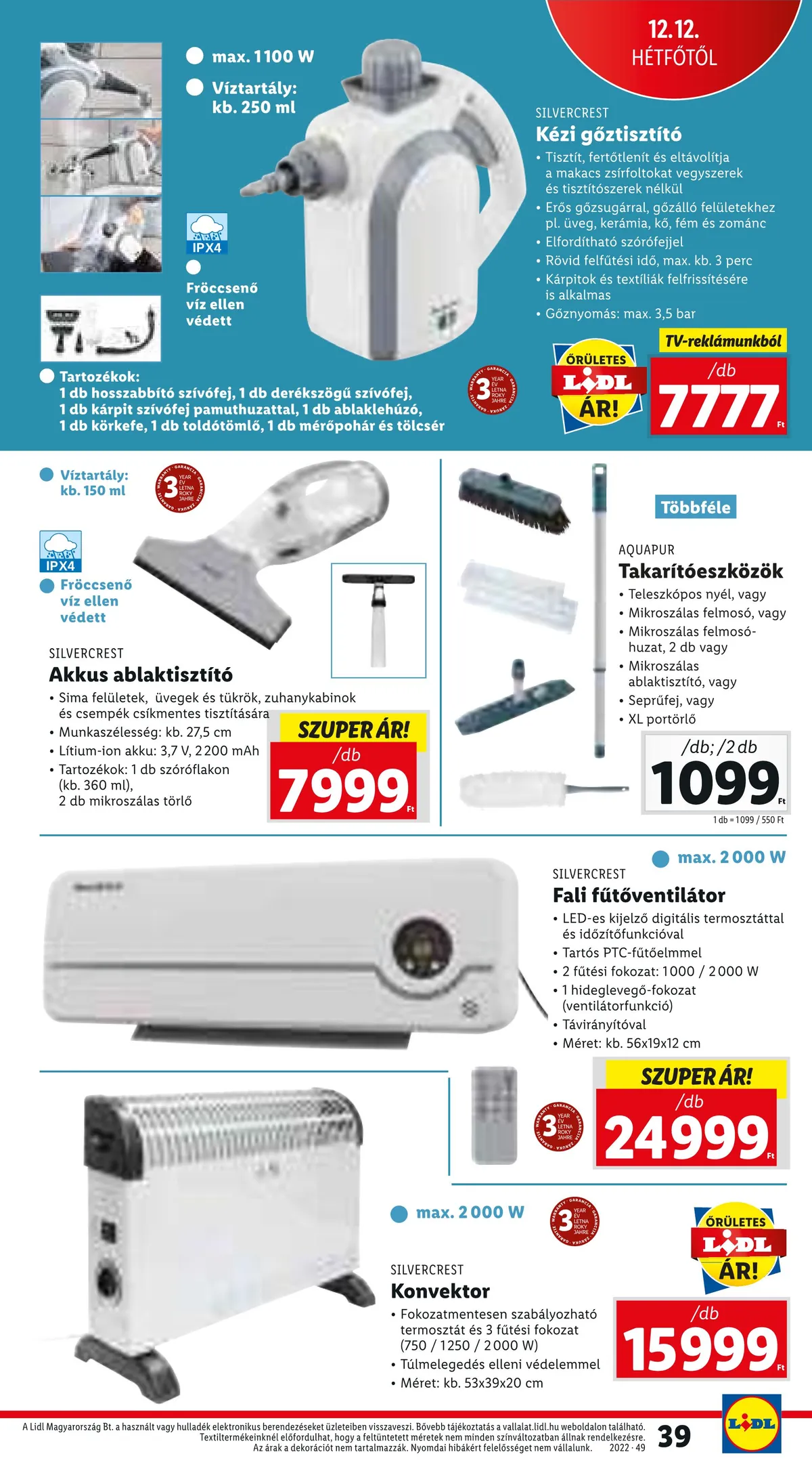 Lidl akciós újság 12.08–12.14 – 39. oldal