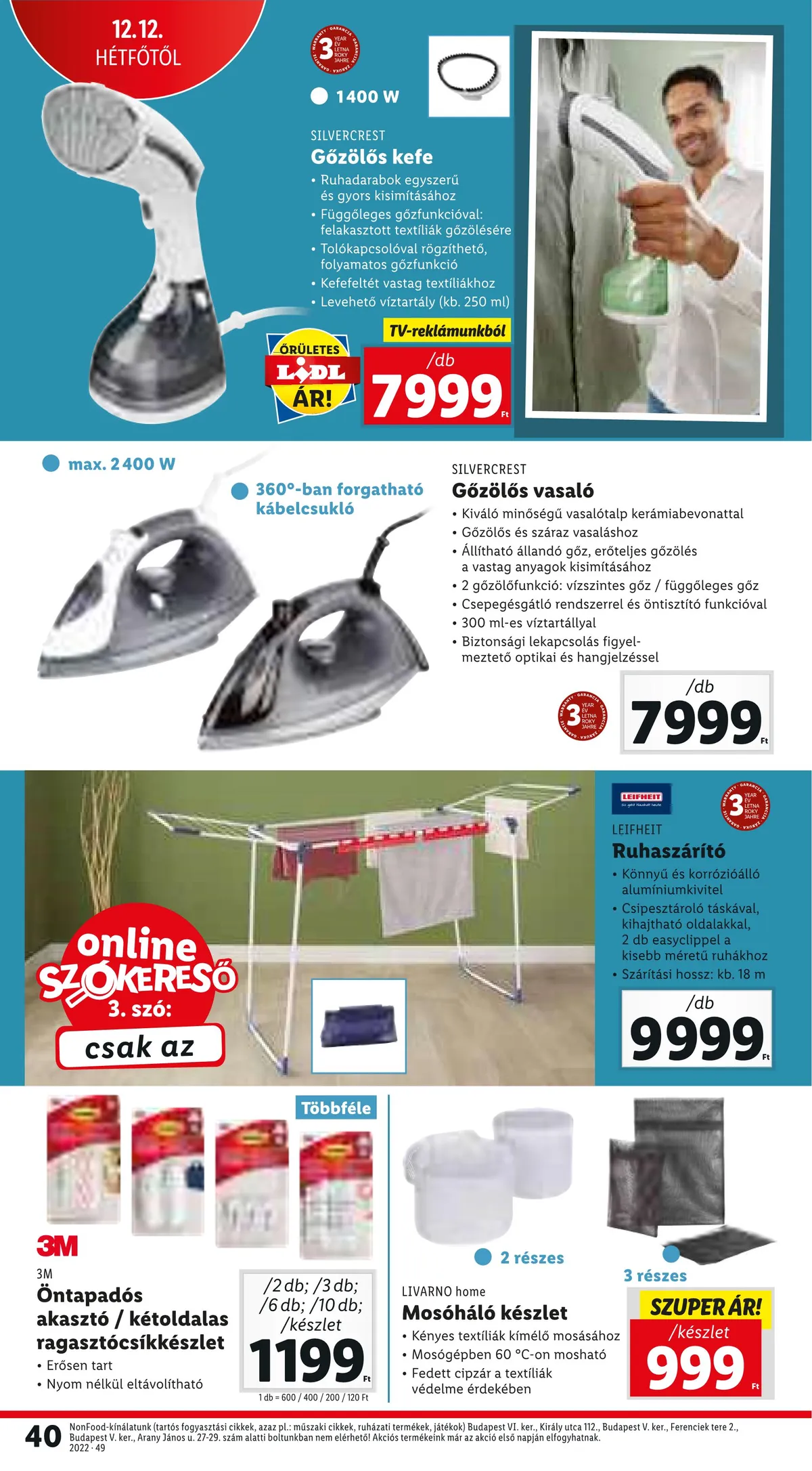 Lidl akciós újság 12.08–12.14 – 40. oldal