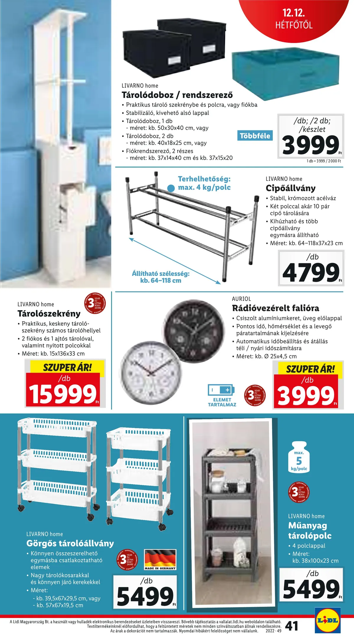 Lidl akciós újság 12.08–12.14 – 41. oldal
