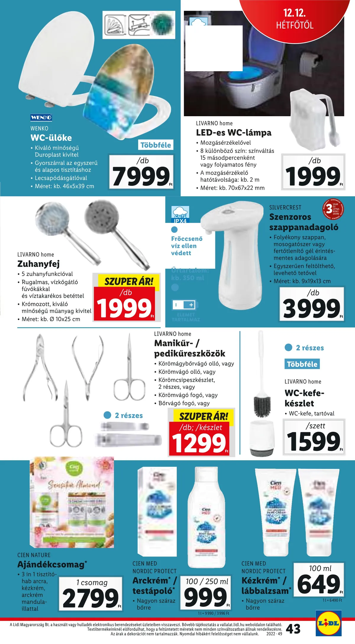 Lidl akciós újság 12.08–12.14 – 43. oldal