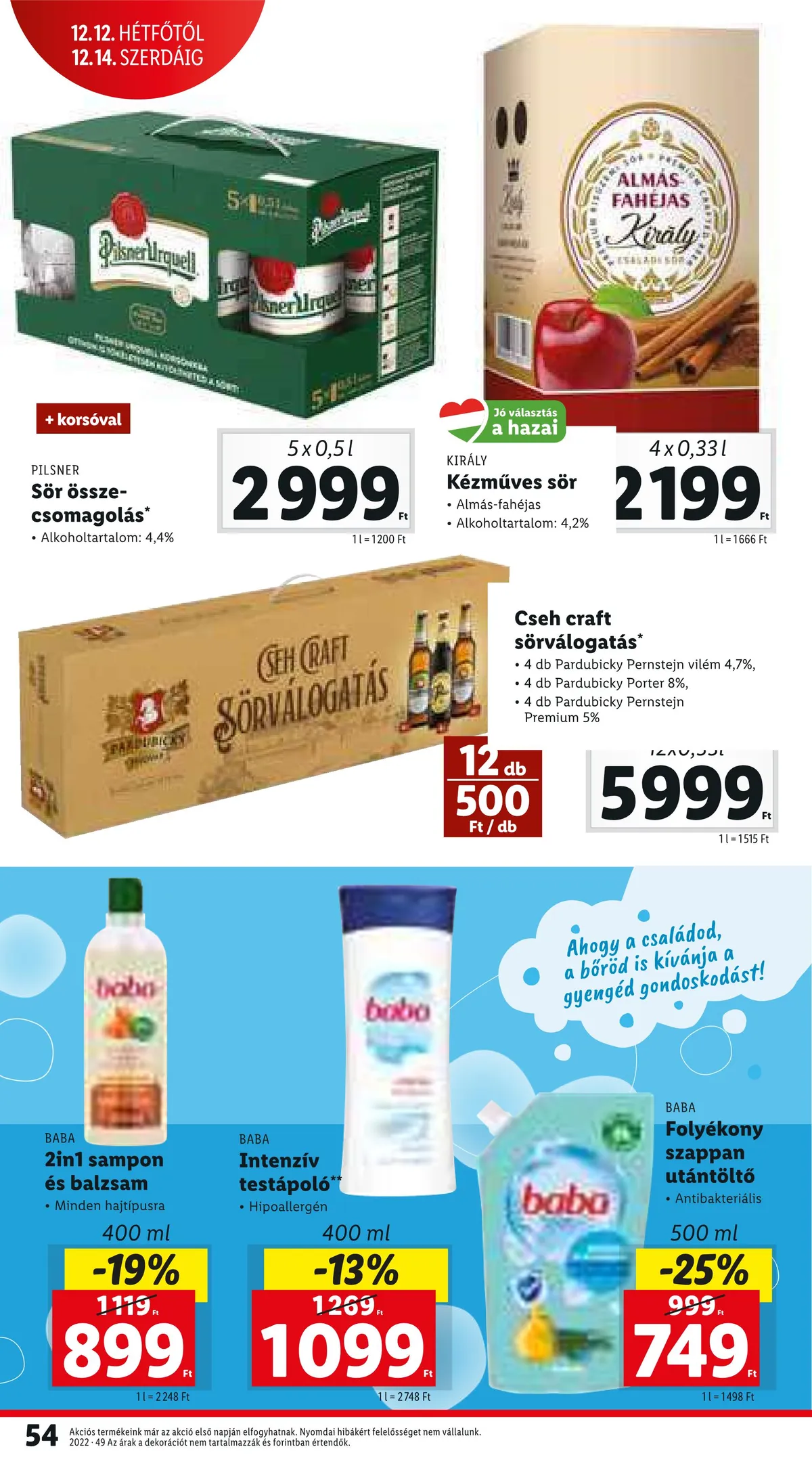 Lidl akciós újság 12.08–12.14 – 54. oldal