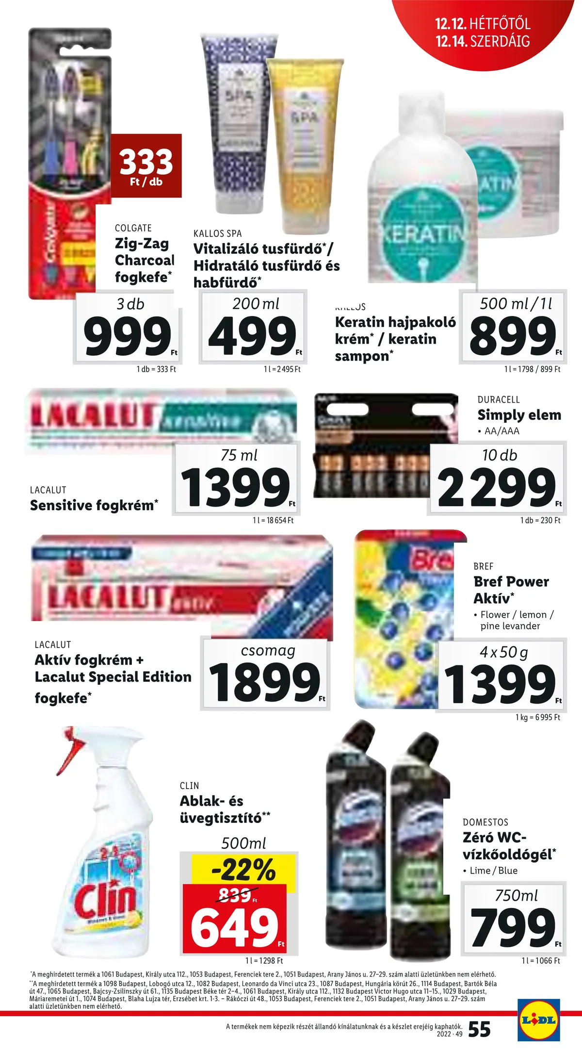 Lidl akciós újság 12.08–12.14 – 55. oldal
