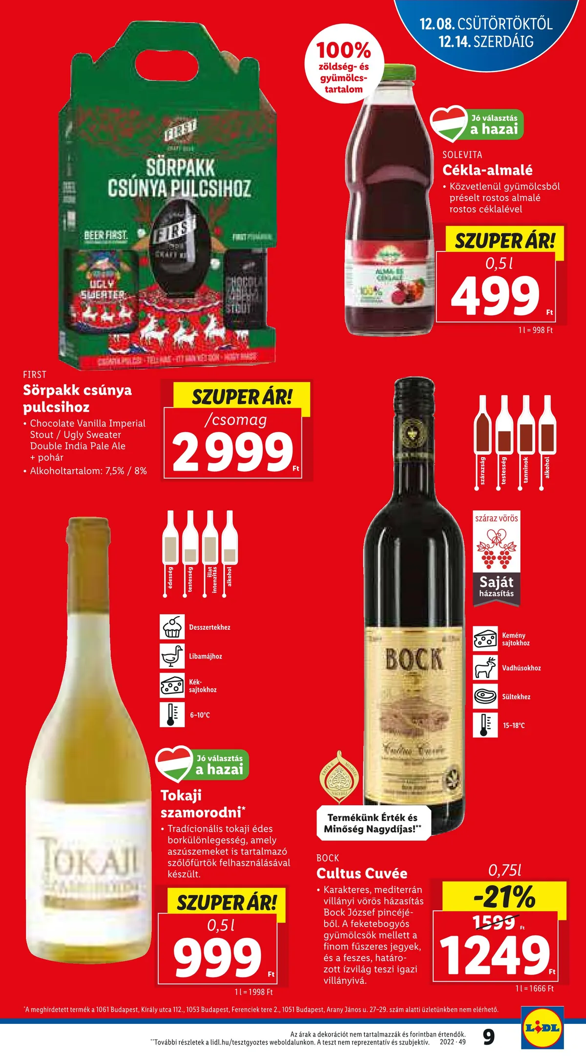 Lidl akciós újság 12.08–12.14 – 9. oldal