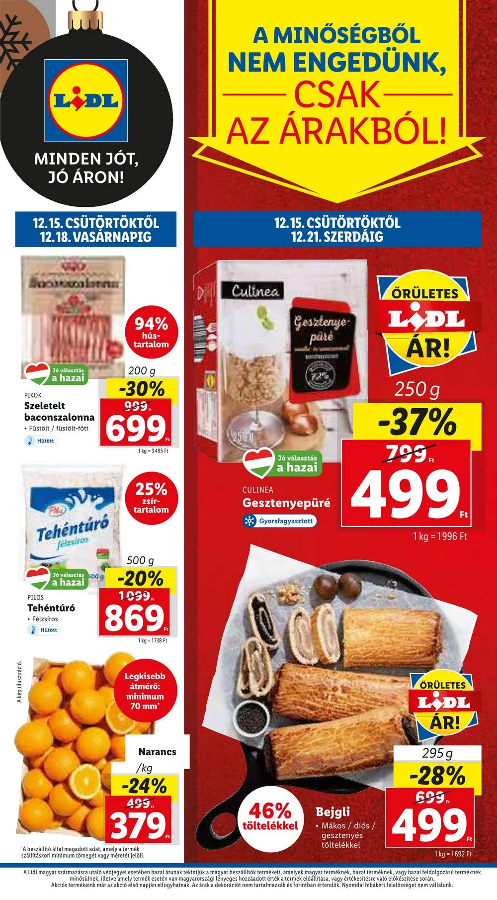 Lidl akciós újság 12.15–12.21