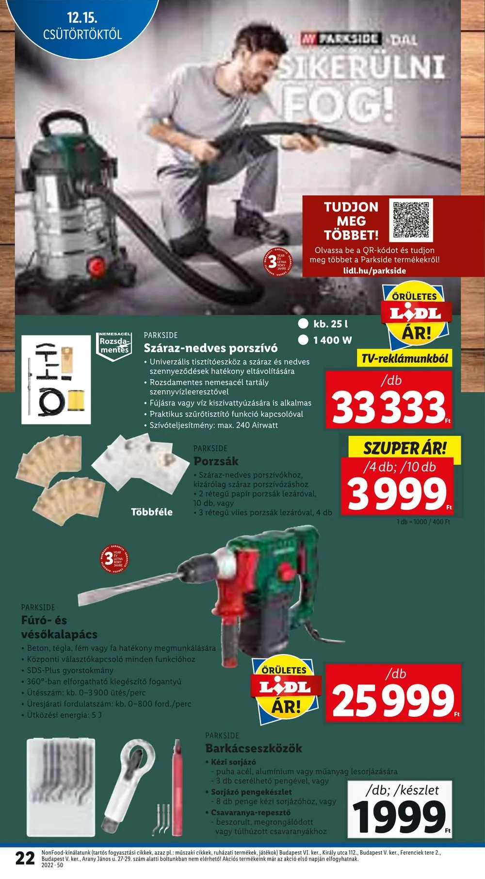 Lidl akciós újság 12.15–12.21 – 22. oldal