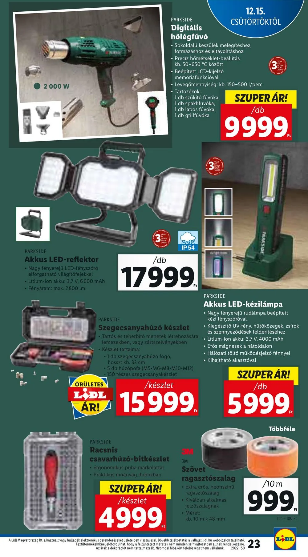 Lidl akciós újság 12.15–12.21 – 23. oldal
