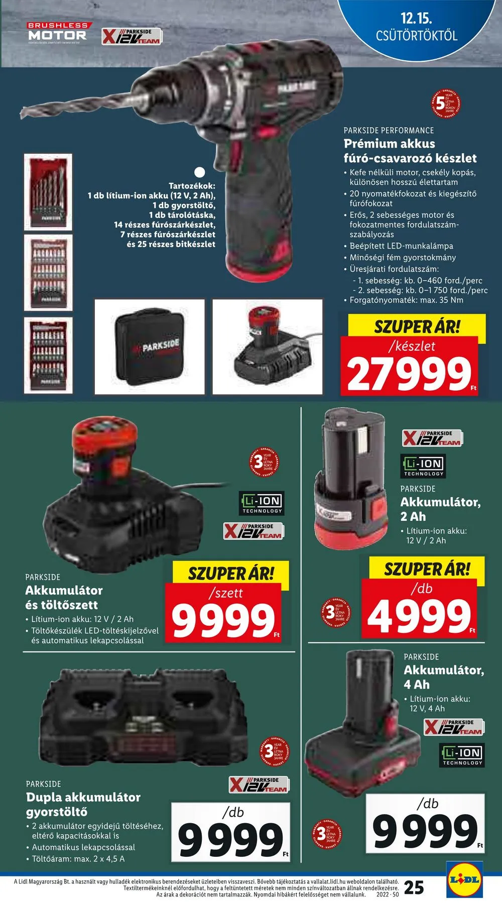 Lidl akciós újság 12.15–12.21 – 25. oldal