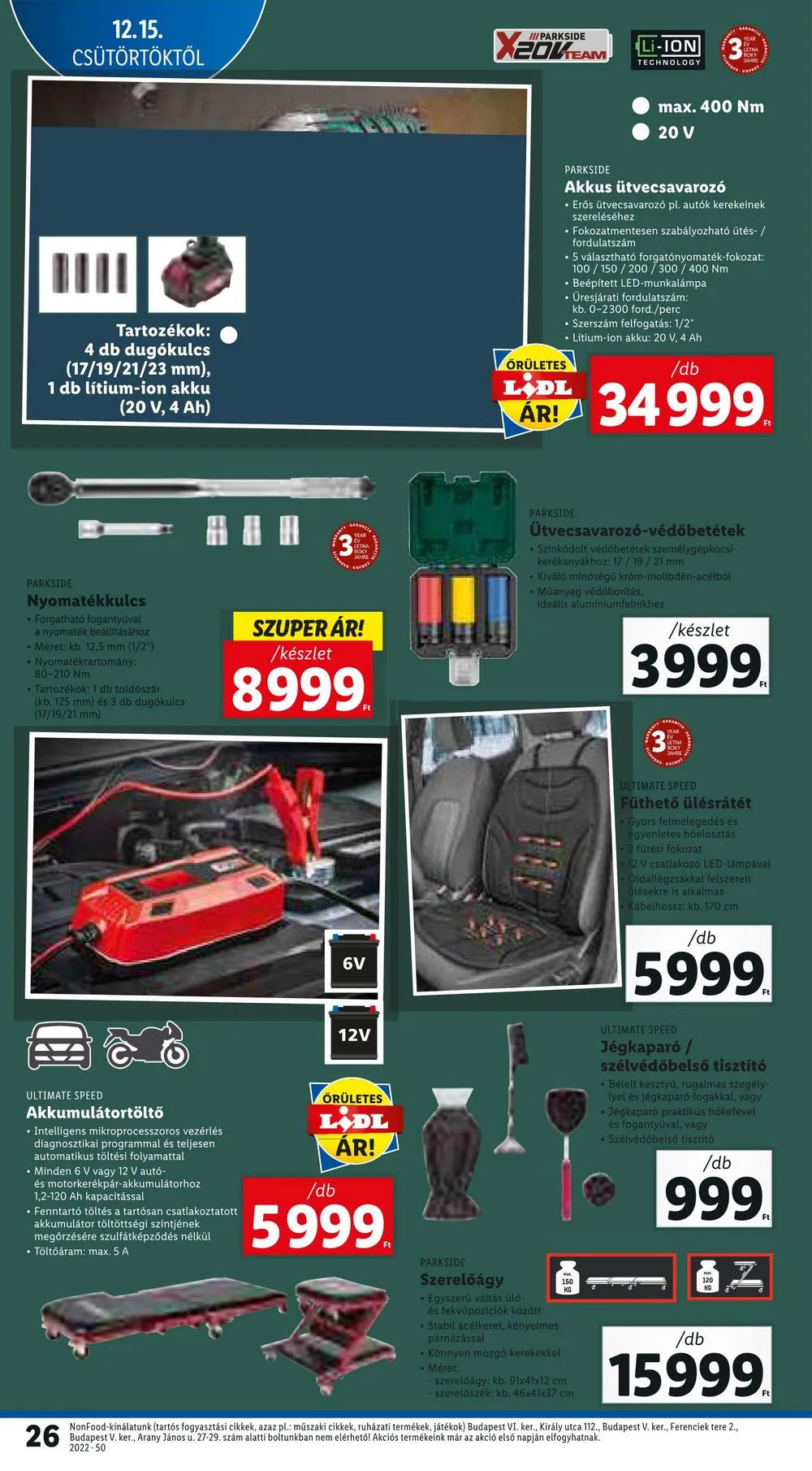 Lidl akciós újság 12.15–12.21 – 26. oldal