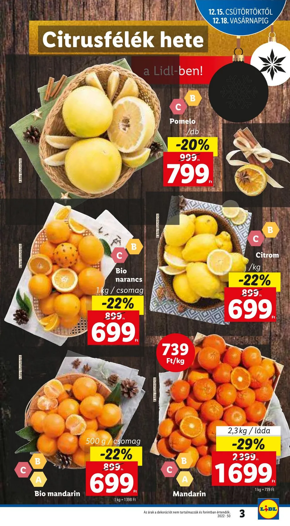 Lidl akciós újság 12.15–12.21 – 3. oldal