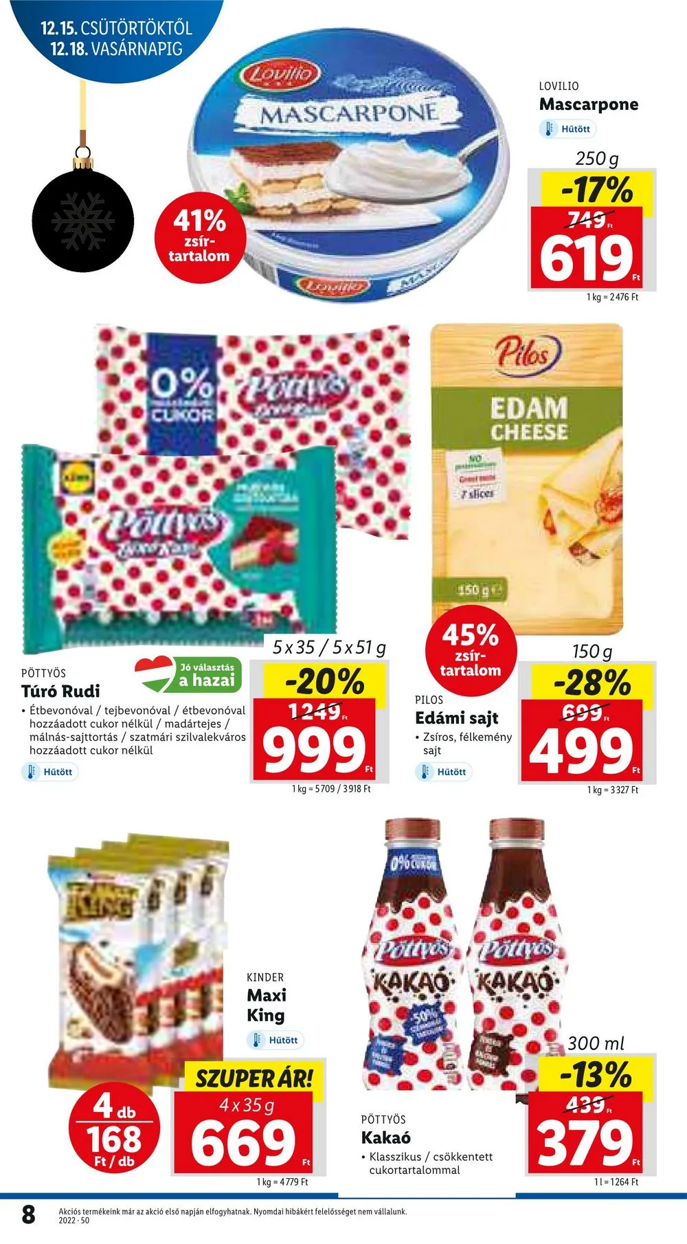 Lidl akciós újság 12.15–12.21 – 8. oldal