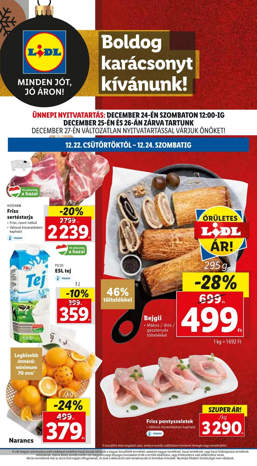 Lidl akciós újság 12.22–12.28