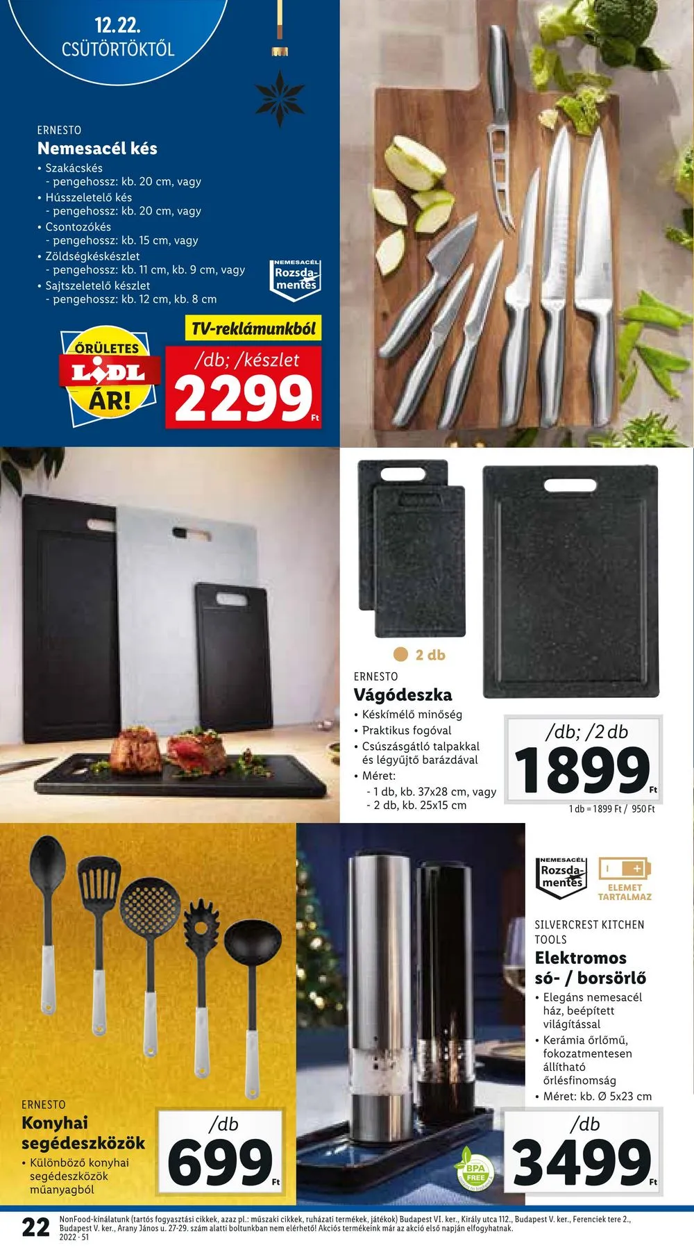 Lidl akciós újság 12.22–12.28 – 22. oldal