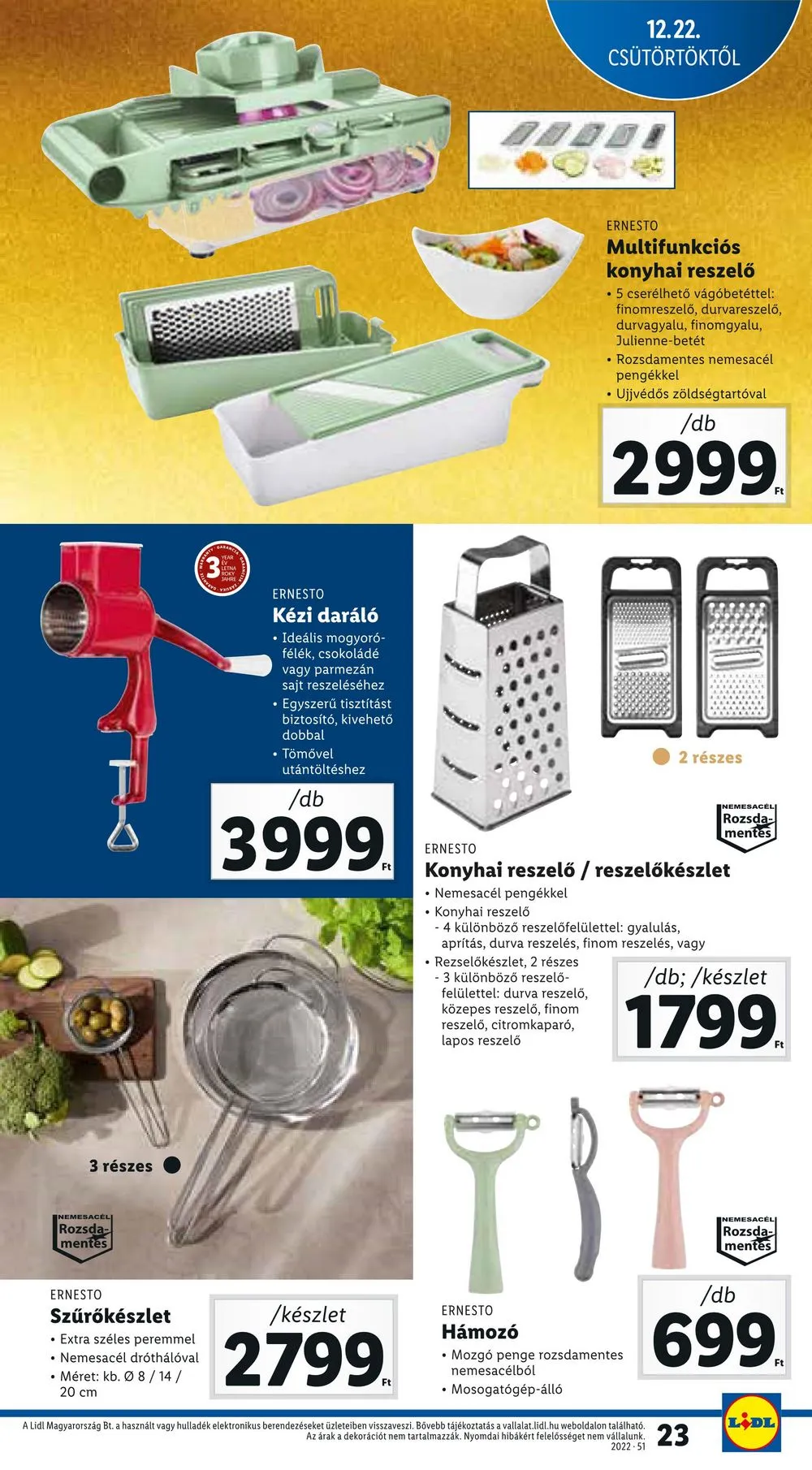 Lidl akciós újság 12.22–12.28 – 23. oldal