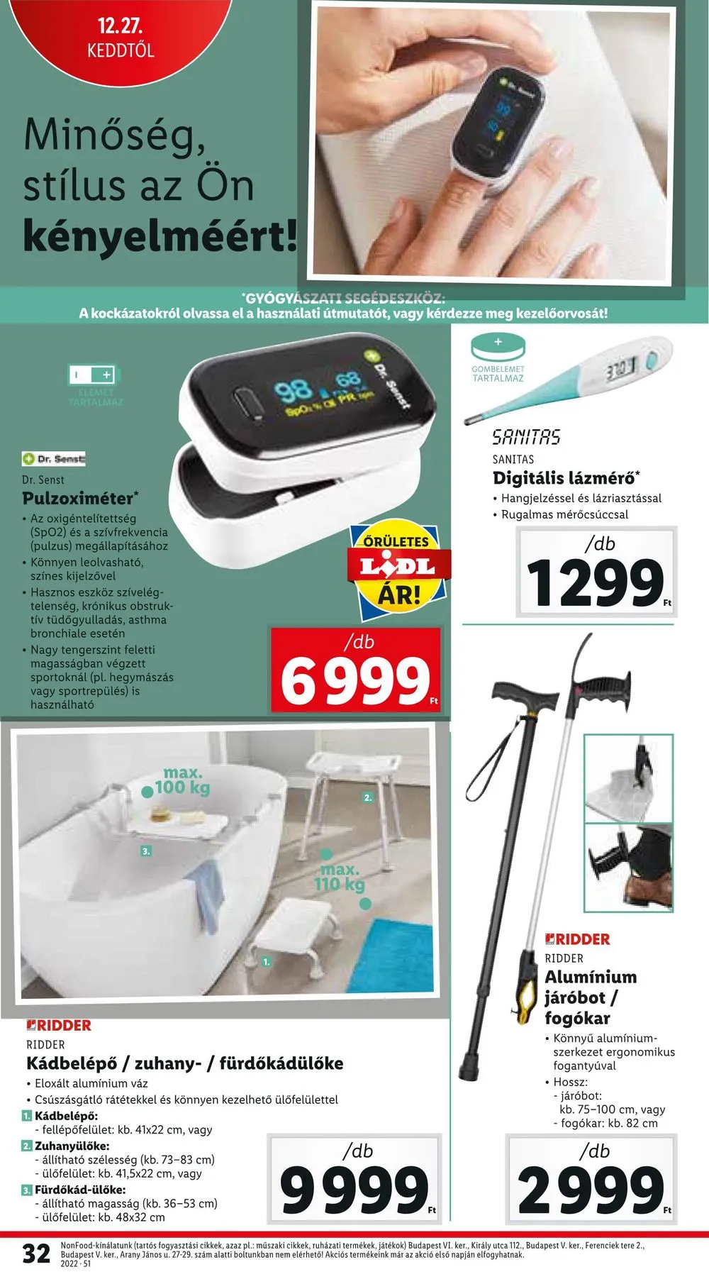 Lidl akciós újság 12.22–12.28 – 32. oldal