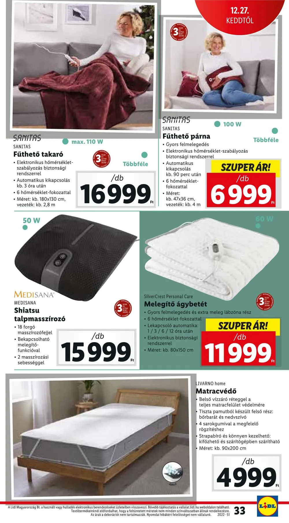 Lidl akciós újság 12.22–12.28 – 33. oldal