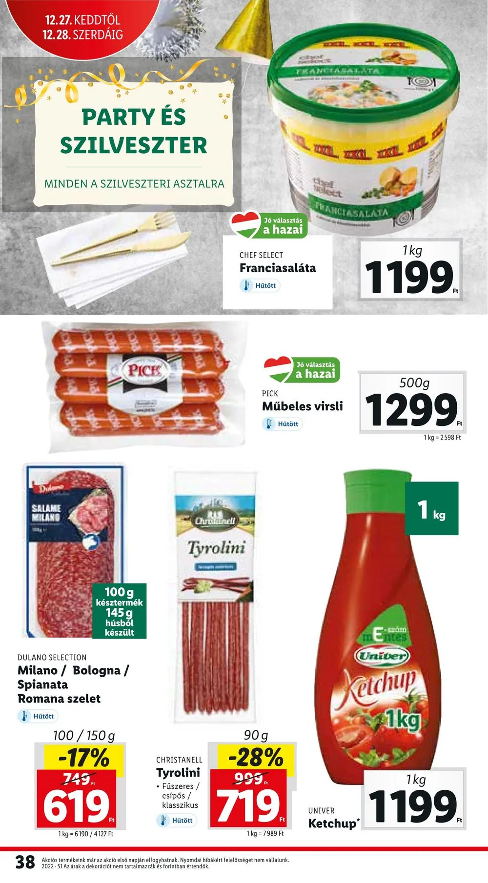 Lidl akciós újság 12.22–12.28 – 38. oldal