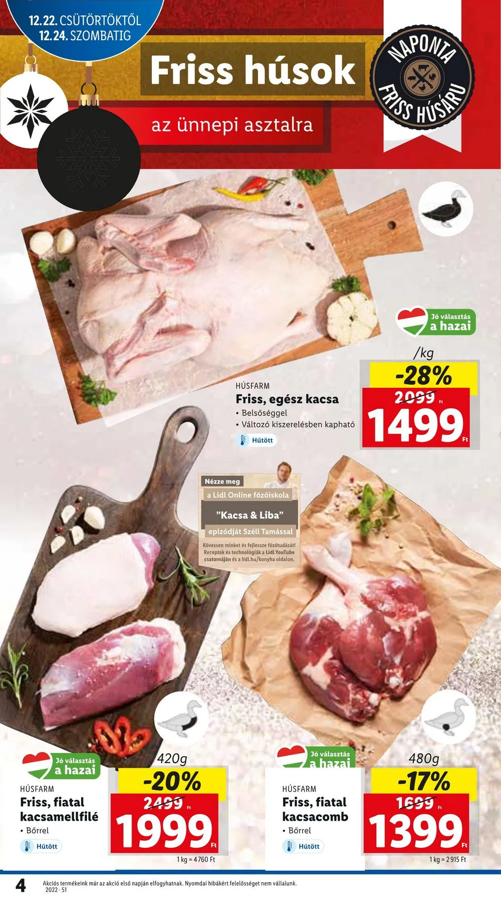 Lidl akciós újság 12.22–12.28 – 4. oldal