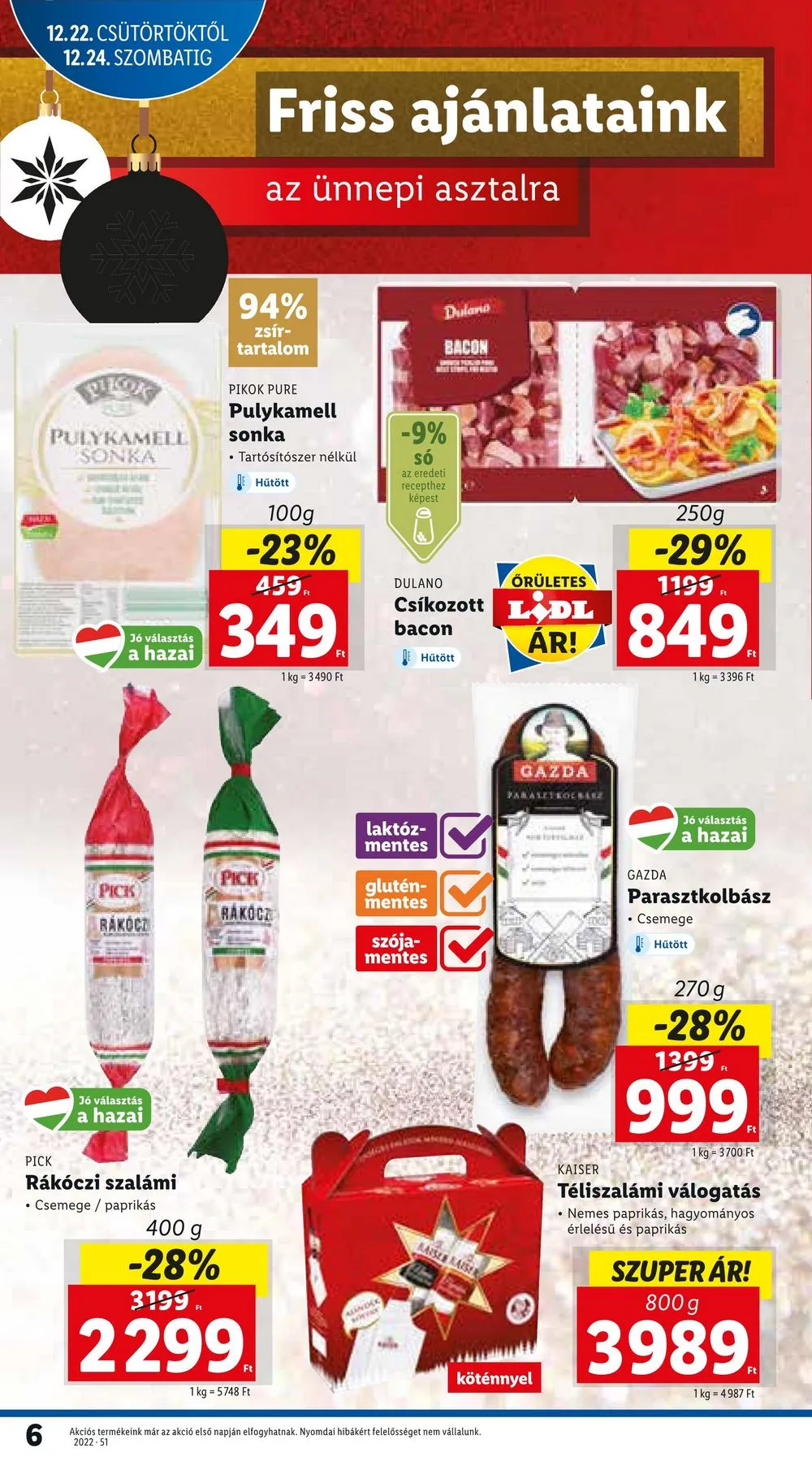 Lidl akciós újság 12.22–12.28 – 6. oldal