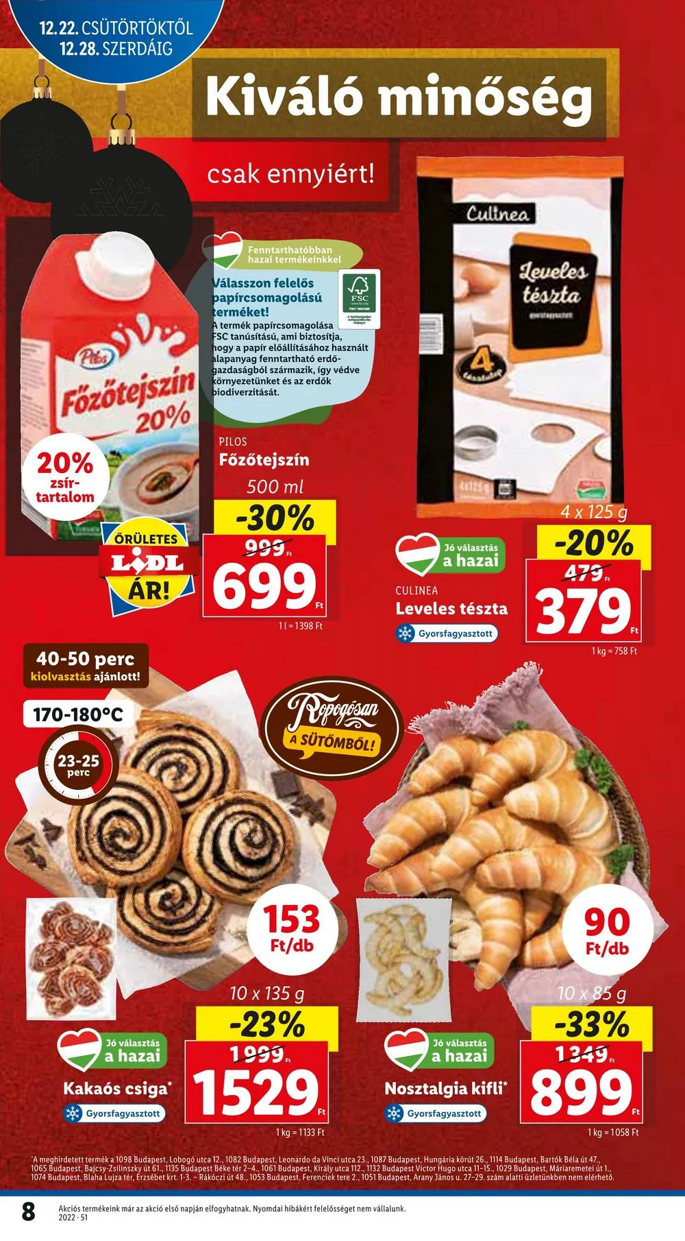 Lidl akciós újság 12.22–12.28 – 8. oldal