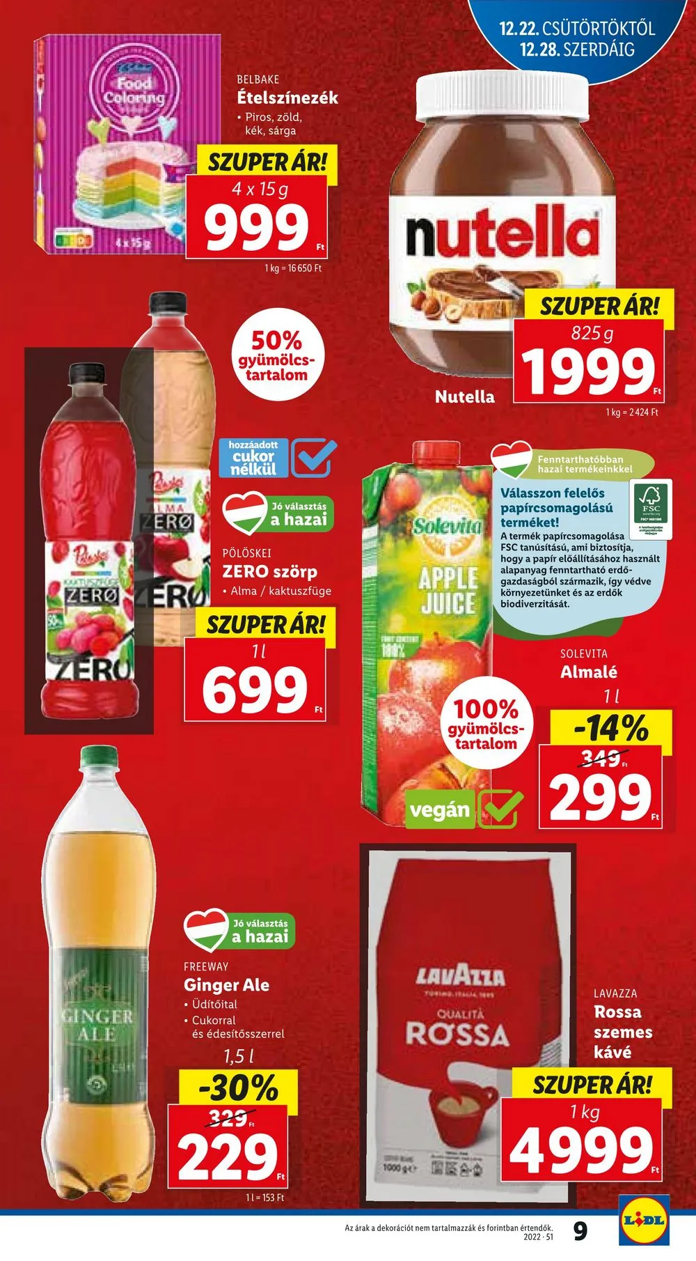 Lidl akciós újság 12.22–12.28 – 9. oldal