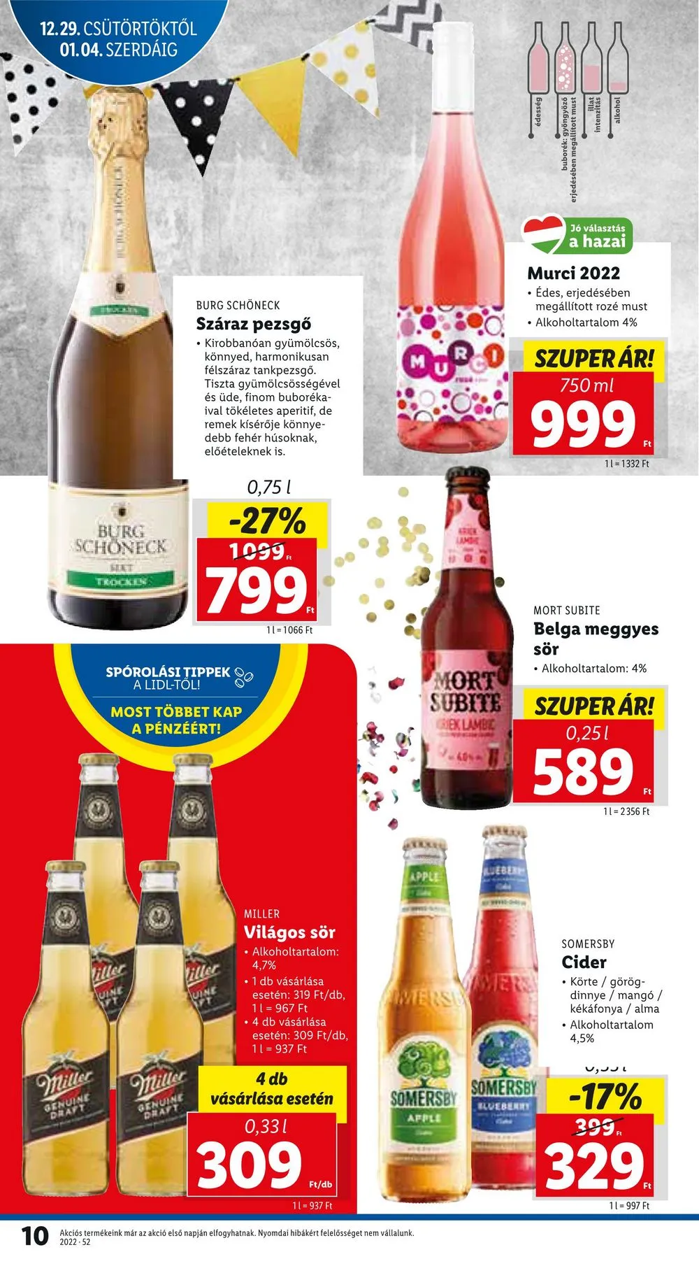 Lidl akciós újság 12.29–01.04 – 10. oldal