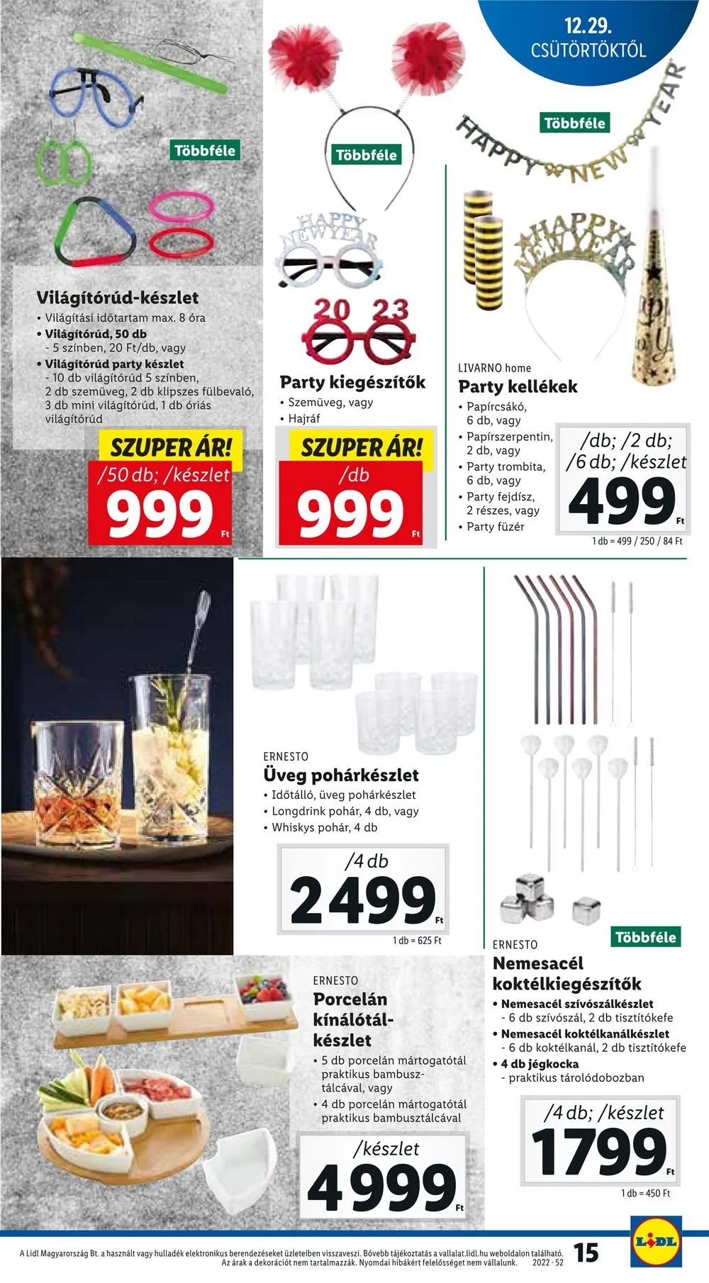 Lidl akciós újság 12.29–01.04 – 15. oldal
