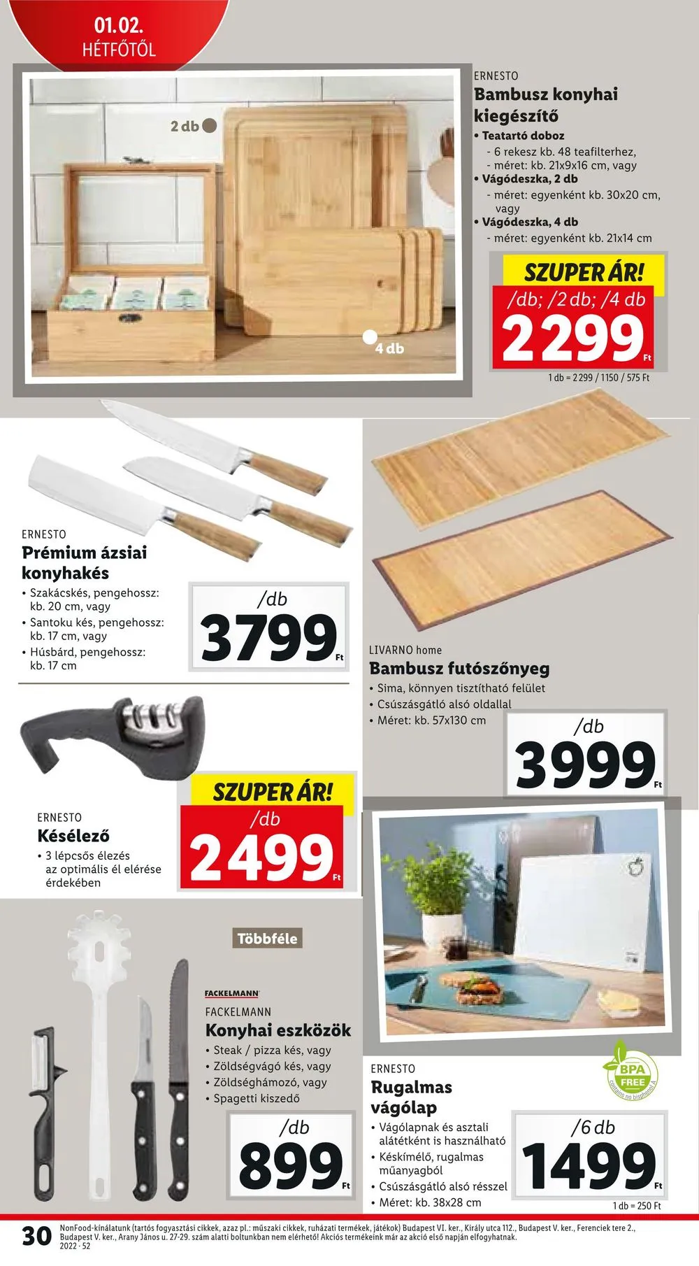 Lidl akciós újság 12.29–01.04 – 30. oldal