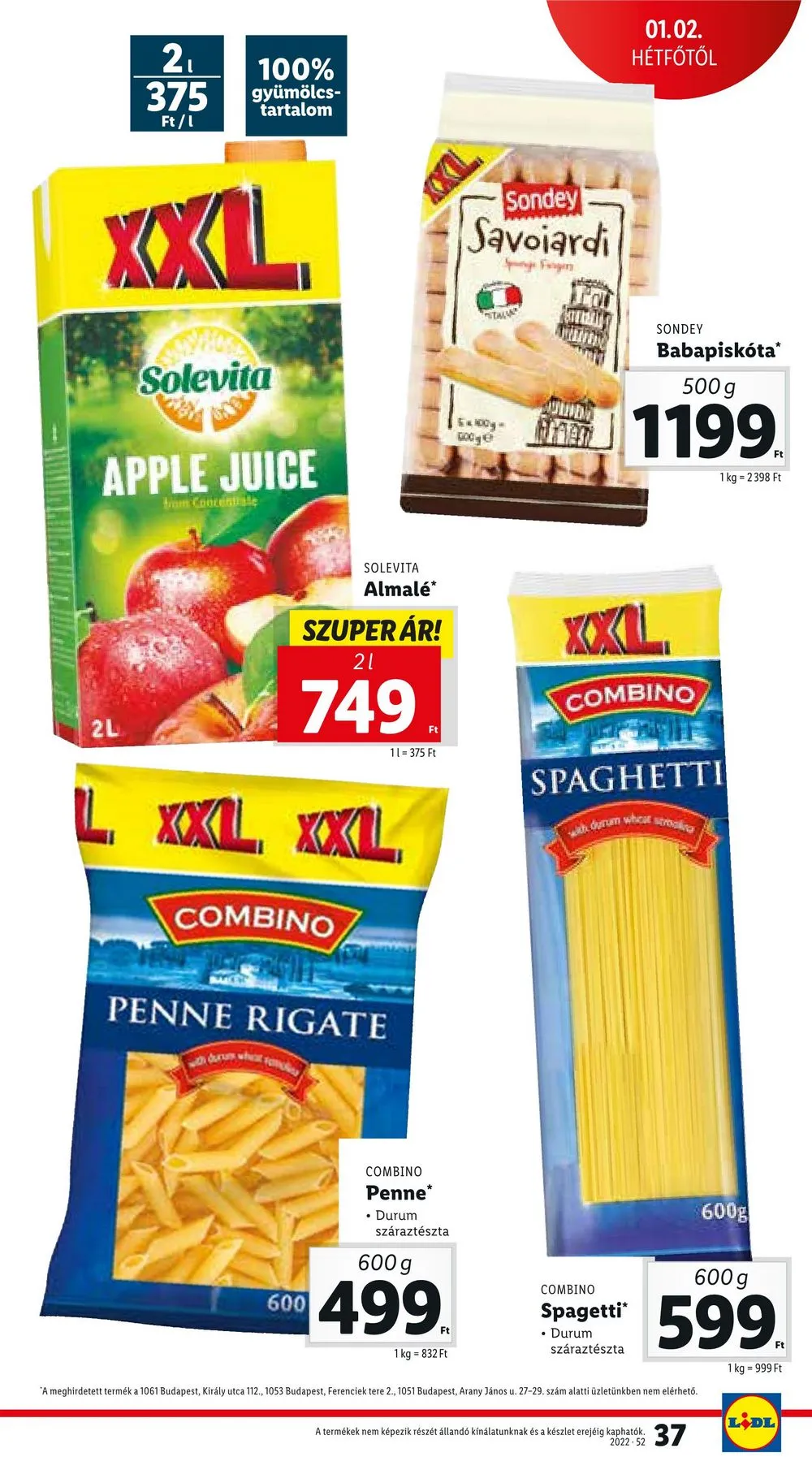 Lidl akciós újság 12.29–01.04 – 37. oldal