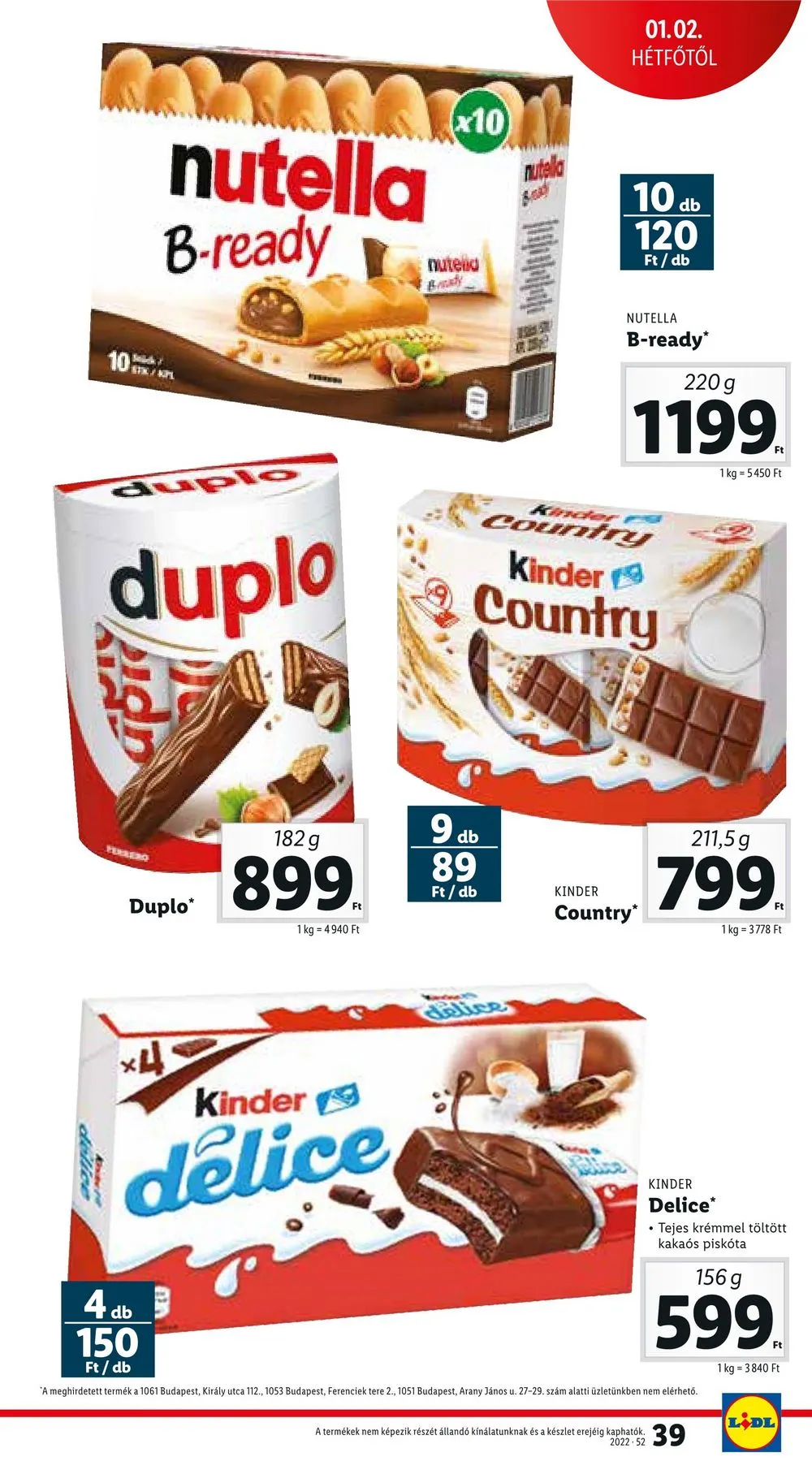 Lidl akciós újság 12.29–01.04 – 39. oldal