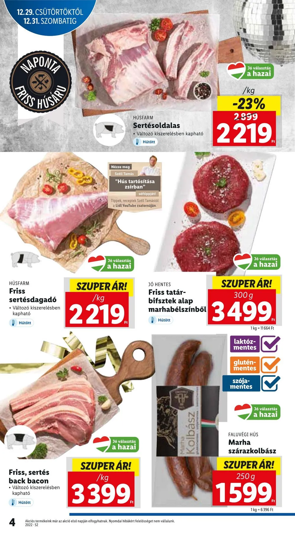Lidl akciós újság 12.29–01.04 – 4. oldal