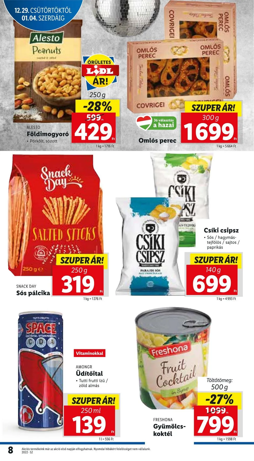 Lidl akciós újság 12.29–01.04 – 8. oldal
