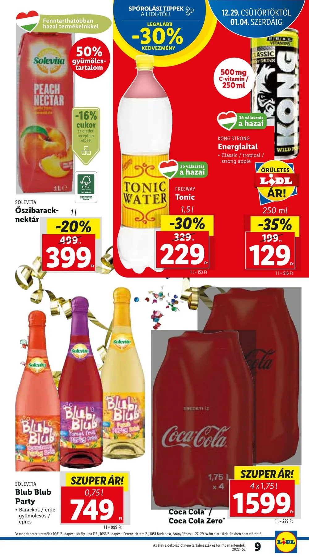 Lidl akciós újság 12.29–01.04 – 9. oldal