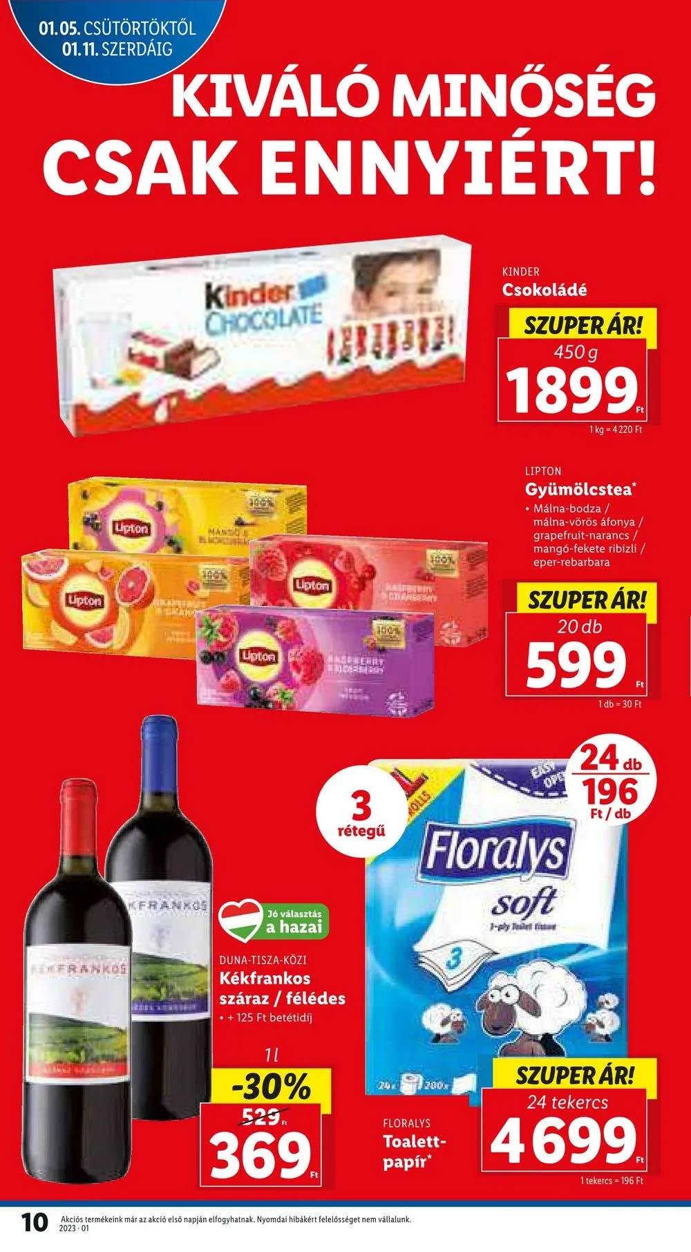 Lidl akciós újság 01.05–01.11 – 10. oldal