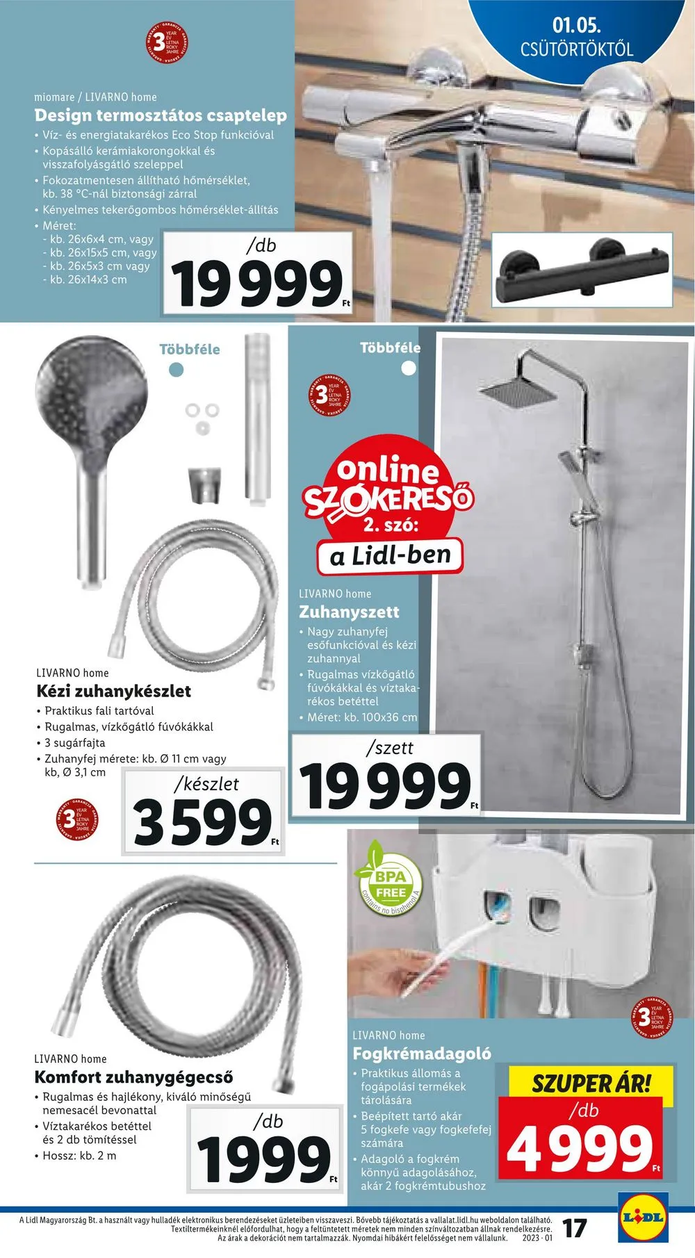 Lidl akciós újság 01.05–01.11 – 17. oldal
