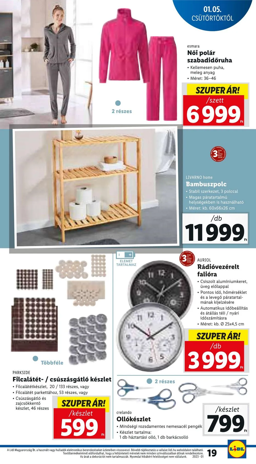 Lidl akciós újság 01.05–01.11 – 19. oldal