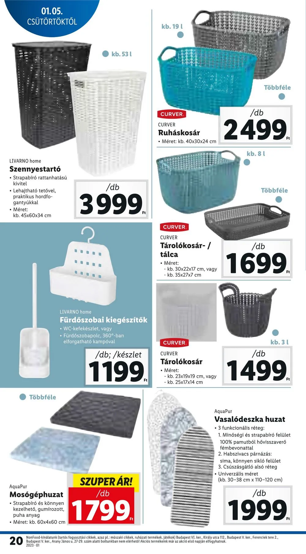 Lidl akciós újság 01.05–01.11 – 20. oldal