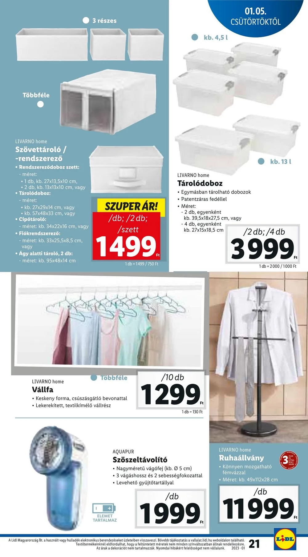 Lidl akciós újság 01.05–01.11 – 21. oldal
