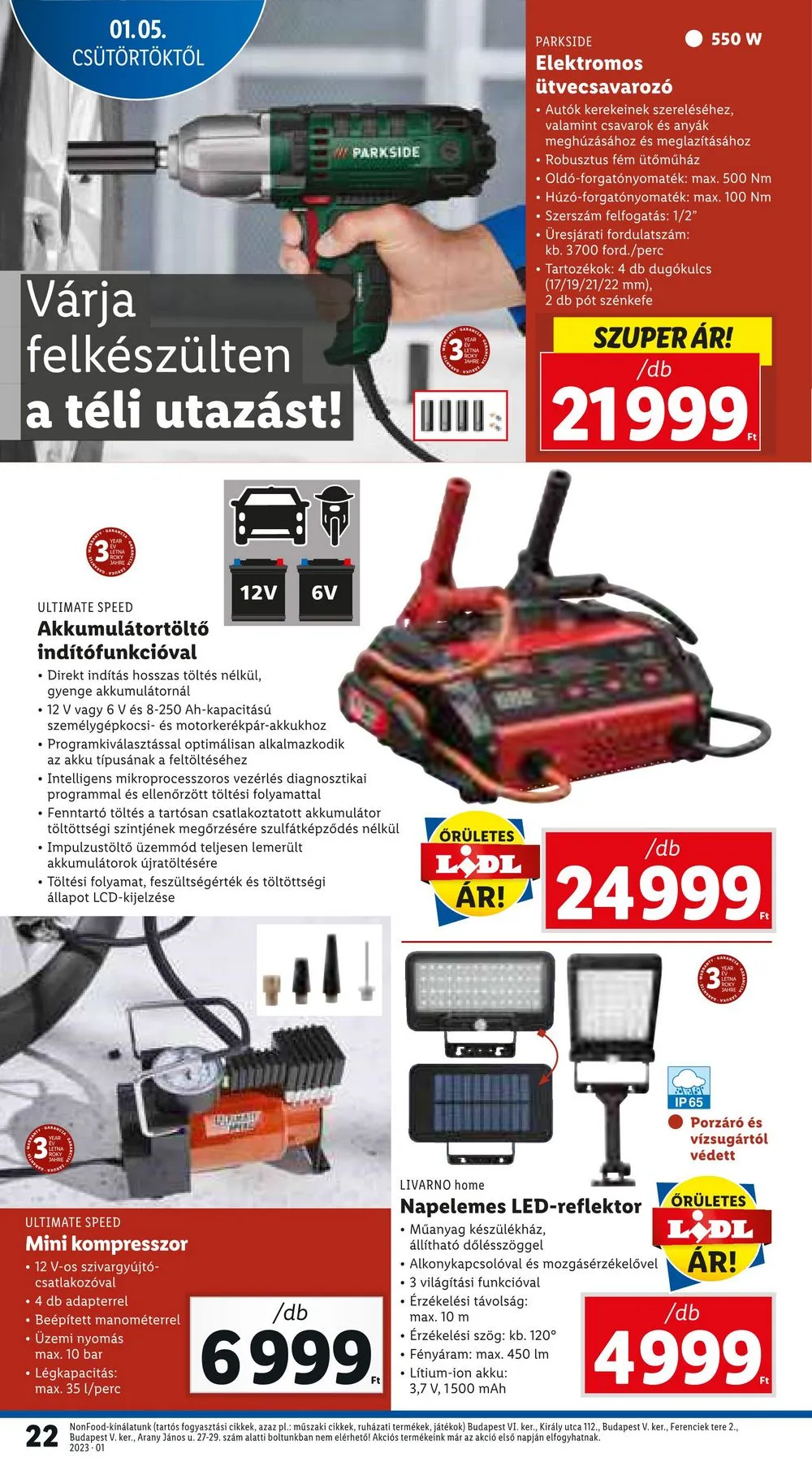 Lidl akciós újság 01.05–01.11 – 22. oldal
