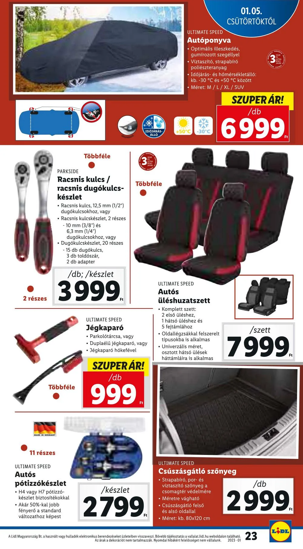 Lidl akciós újság 01.05–01.11 – 23. oldal