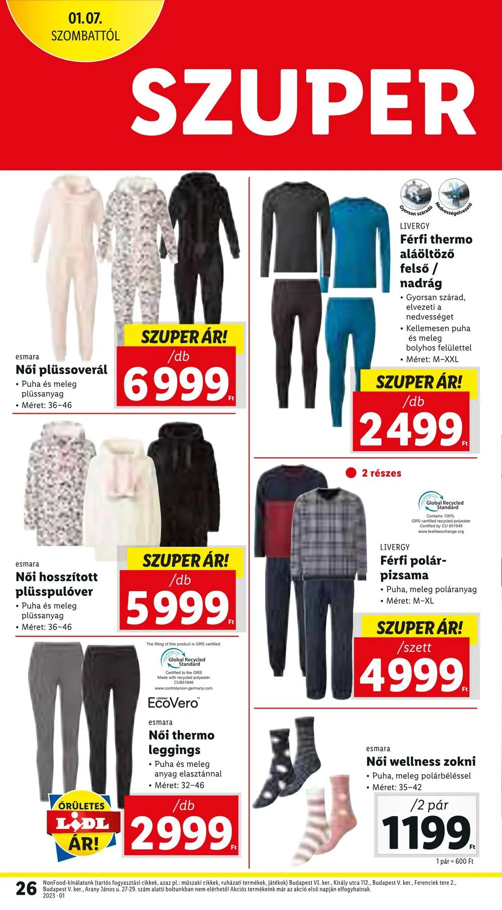 Lidl akciós újság 01.05–01.11 – 26. oldal
