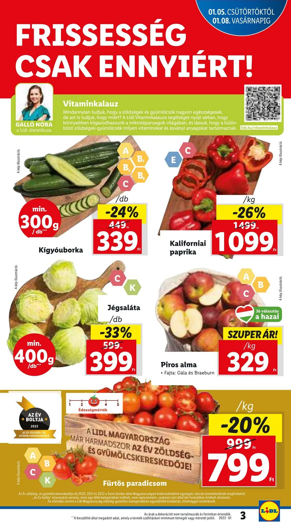 Lidl akciós újság 01.05–01.11 – 3. oldal