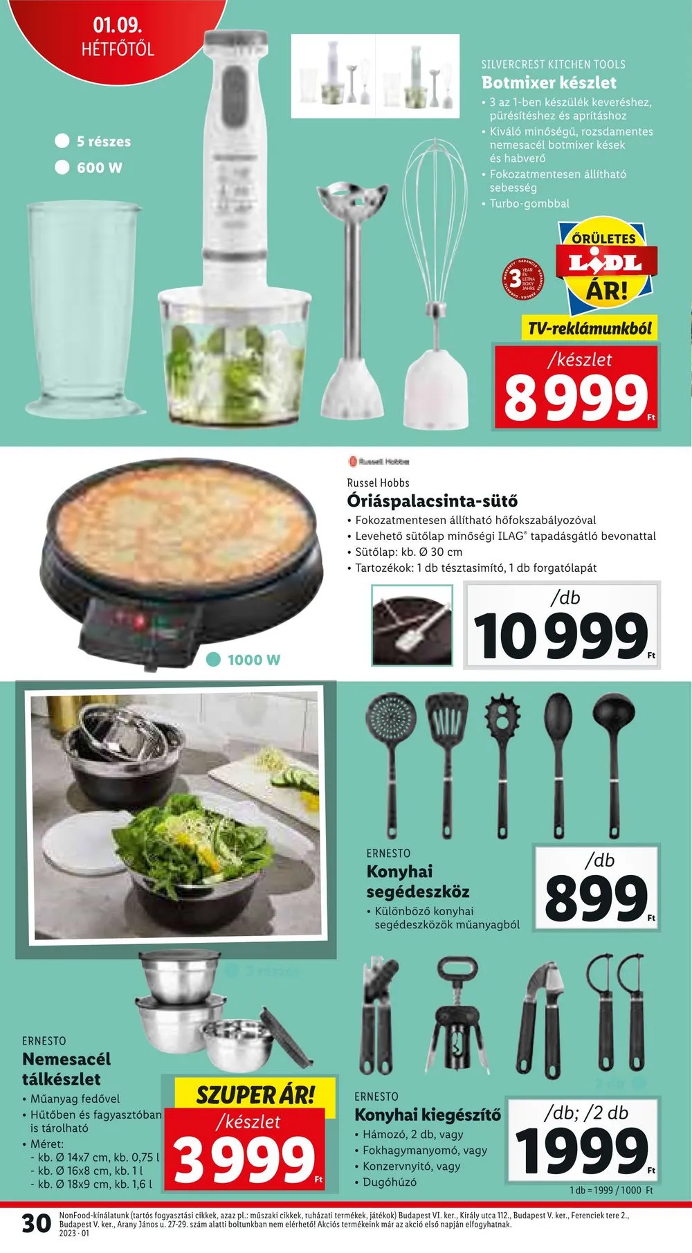 Lidl akciós újság 01.05–01.11 – 30. oldal