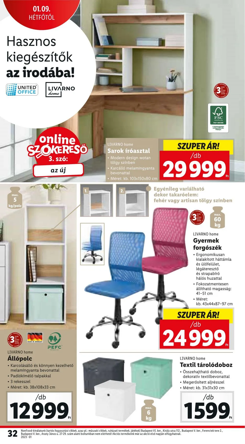 Lidl akciós újság 01.05–01.11 – 32. oldal