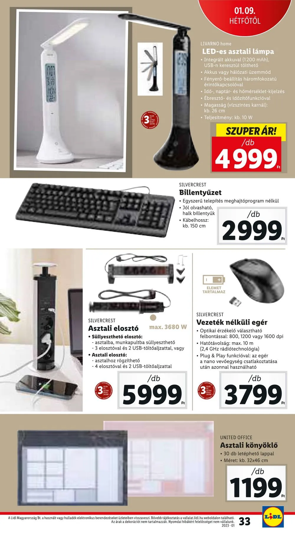 Lidl akciós újság 01.05–01.11 – 33. oldal