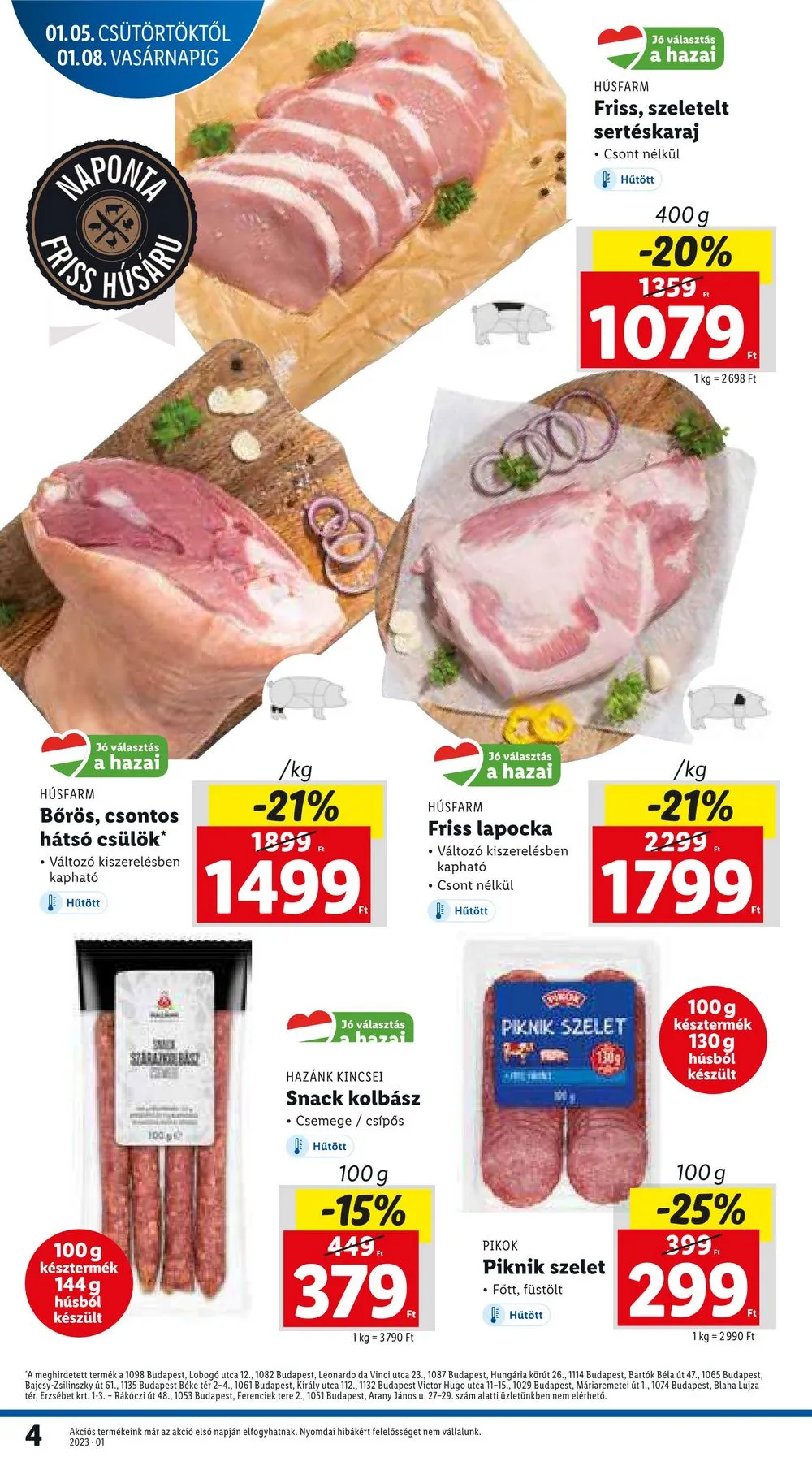 Lidl akciós újság 01.05–01.11 – 4. oldal