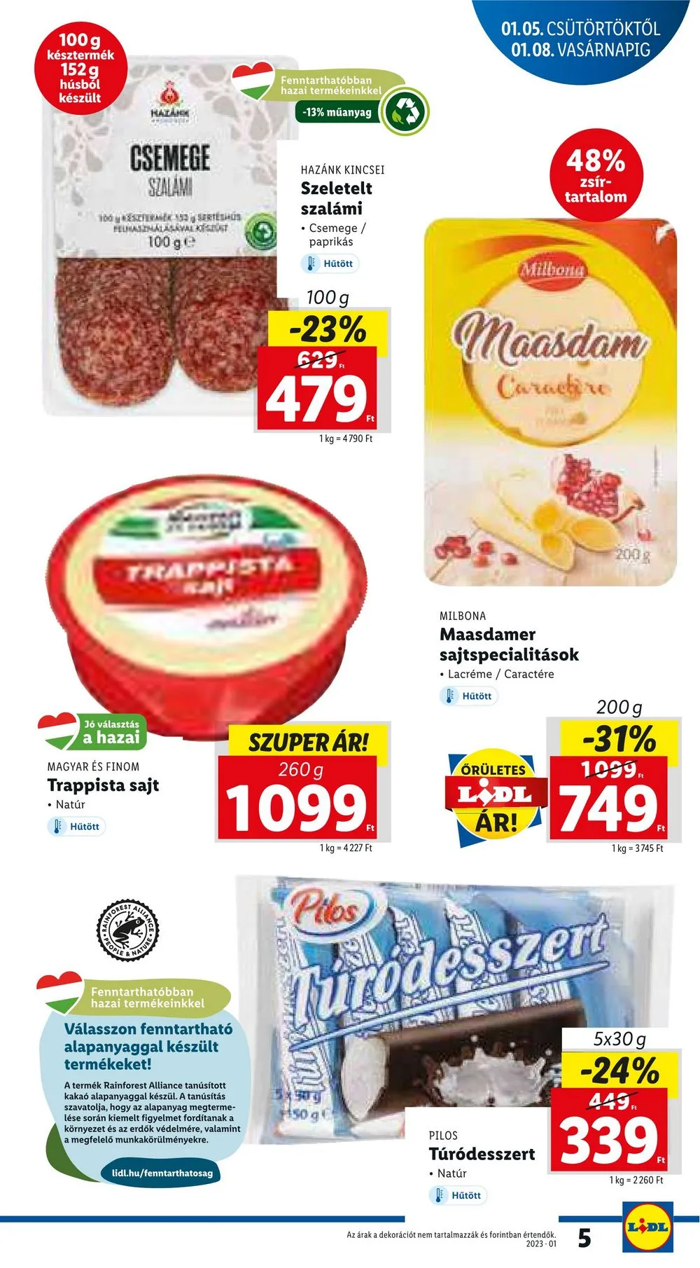 Lidl akciós újság 01.05–01.11 – 5. oldal
