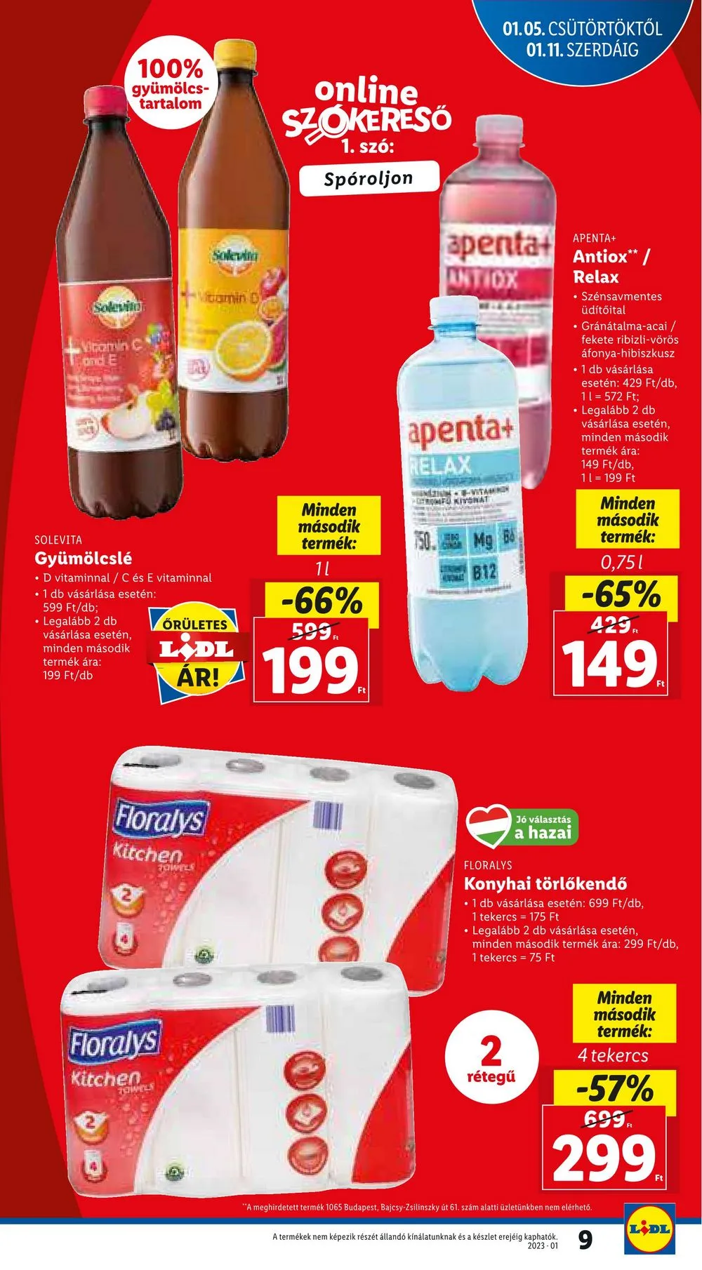 Lidl akciós újság 01.05–01.11 – 9. oldal